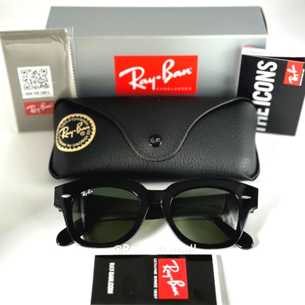 Ray-Ban State Street RB2186 Black New - Picture 2 of 16